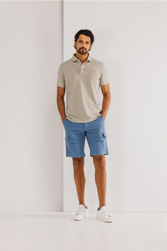 PIQUE POLO MET GEMELEERD DESIGN 461 15907 1611